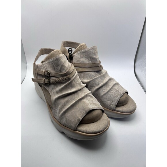 Jambu Orlando Wedge Sandal Shoes Womens Size 10 Beige Comfort Casual - Picture 11 of 12